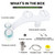 Terapaton RV Bidet Toilet Seat Attachment, RV Bidet for Camper Toilet with Dual Nozzles, Self/Rear/Front Cleaning, Non-Electric, Adjustable Water Pressure, Fresh Water