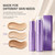 Facelove Foundation Stick Facelove 2-in-1 Color Changing Foundation Stick with Built-in Brush, Long Lasting Hydrating Face Makeup for Flawless Coverage, All Skin Types - Deep Skin