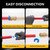 KAINGA 1/2" PTC to 1/2" NPT Female Adapter Push-Fit, Push to Connect Brass Plumbing Fitting for Copper, CPVC, PEX Pipes, With Upgraded Stiffener, Disconnect Clip Included, NSF & UPC Certified, 6 Pack