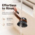 Soap Dispensing Dish Brush, Heavy-Duty PET Bristles with Suction Cup Base