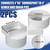 Sosation 2 Pcs 4"x6“x6" PVC Offset Downspout Drainage Adapter