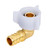 Breezliy PEX 1/2" x 1/2" NPT Female Threaded Swivel Elbow NPSM Brass Crimp Fittings, Pex Fittings 1/2 inch 90 Degree Swivel Female Adapter For RV Pex Faucet Connector(4PCS 1/2" Elbow)