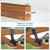 AXWHYS 4 Pcs 2"x 4" Roof Riser Brackets for Pergola(Actual 1.6''x 3.6'')
