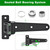 Insaga Heavy Duty Gate Hinges 1000 LBS, 13'' Strap Hinges with Ball Bearings, 6mm Thick Carbon Steel Weld-On or Bolt-On Hinges, 180° One Way Open for Barn Farm Fence Shed Garden Gates (4Pcs, Black)