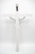 Vittoria Collection 16" Wall Crucifix Cross Jesus White Stone Corpus Italian Statue Sculpture Made in Italy