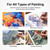 Nicpro 30pcs Paint Brush Set for Acrylic Painting, Oil, Watercolor, Gouache