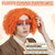ANOGOL Short Orange Curly Wig Men Orange Clown Cosplay Wig Middle Part Hair