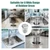 4in Commercial Floor Drain Strainer,6in Tall with Carry Handle 316 Stainless Steel Floor Drain Filter, Finely Polished Drain Basket for Factory Kitchen Hospital Restaurant