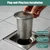 4in Commercial Floor Drain Strainer,6in Tall with Carry Handle 316 Stainless Steel Floor Drain Filter, Finely Polished Drain Basket for Factory Kitchen Hospital Restaurant