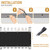 INFRANGE 2.5' x 12' Balcony Privacy Fence Screen Mesh Windscreen Fencing Shield Cover Included Cable Ties for Deck Apartment Porch Backyard Patio Outdoor, Black