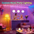 I-SHUNFA Smart G9 RGBCW LED Bulbs, App & Remote Control, AC 120V, 2700K-6500K + 16M Colors, Dimmable 1%-100%, 4W 400LM, Music Sync, Timer (2 Pack with Remote)