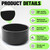 BrightRow 4 Packs 3 Inch PVC Pipe End Cap, Fits 3.5" Od Schedule 40 Furniture Grade, Heavy Duty Slip-on Caps for DIY Furniture, Plumbing, Garden Shelf, Dark Gray