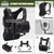 CLTAC 2-in-1 Tactical Chest Pack & Hydration Backpack with 2.5L Water Bladder, Modular Molle Hydration Vest, 500D Nylon Lightweight Running Water Bag for Gravel Cycling, MTB, Hiking, Enduro - Black