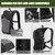 CLTAC 2-in-1 Tactical Chest Pack & Hydration Backpack with 2.5L Water Bladder, Modular Molle Hydration Vest, 500D Nylon Lightweight Running Water Bag for Gravel Cycling, MTB, Hiking, Enduro - Black