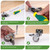 ZUOFANG 1" Small Low Profile Caster Wheels Set of 4, Mini, 97 lbs Total