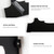 Samurai Sword Wall Mount - Katana Stand (Black) 2 Tier Plexiglass Martial Arts Swords Display