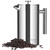 MuellerLiving French Press Coffee Maker 34oz, Stainless Steel French Press Coffee, 4 Filter Heat Resistant Double Insulated, Rust-Free, Food Grade, Dishwasher Safe Coffee Pot