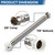 TTFLEX 12" Toilet Hose Kit 3/8" COMP x 7/8" BC Add 1/2" Push Shut Off Valve