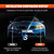 2PCS 24 Inch Car LED Strip Lights, Waterproof Car Daytime Running Light Strip, Flexible DRL Dual Color Sequentially Flow Turn Signal Strip Light, LED Headlight Strip for Car Truck SUV (White/Yellow)