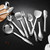 304 Stainless Steel Kitchen Utensils Set, 10 Pcs Stainless Steel Cooking Utensils Set, Heat Resistant Metal Kitchen Tools Spatulas Set, Spatulas, Spoons, Ladle, Meat Fork and Skimmer