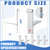 Blulu 50 Pcs Luminum T Wedges for Gutters
