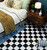 Livelynine Checkered Black and White Vinyl Flooring Roll 15.8x78.8 in Floor Contact Paper Waterproof Peel and Stick Tile Flooring for Kitchen Linoleum Bathroom Wallpaper Self Adhesive Wall Covering