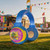 10FT Inflatable Headphones Archway LED Lights 80s 90s Party Decoration
