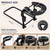 Massage Headrest for Bed with Long Armrest Shelf,Adjustable Face Cradle with Memory Foam, Bed Massage Head Holder (Black)