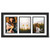 iRahmen 5x7 Collage Picture Frame with Tempered Glass - Wood Photo Frames Display Three 5 x 7 Pictures with Mat, Home Decor Wall Mount, Black