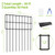30Panels Garden Fence Animal Barrier, 13in(H) x 30ft(L) No Dig Fence for Dogs Rabbit, Rustproof Metal Fence Bottom Barrier for Dogs, Anti Digging Dog Blocker, Yard Garden Edging Border Fencing