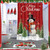 Vesici 7 Pcs Waterproof Christmas Shower Curtain Set, Classic Style