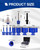 SHDIATOOL Diamond Drilling Core Bits Set Chamfer Bits for Porcelain Tile Marble Ceramic Granite Milling Kit 5/8"-11 10pieces
