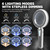 45X Magnifying Glass with Light, Rechargeable Magnifier for Reading