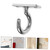 Stainless Steel Wall Mount Hook 304 Ceiling Hanger Hook with Screws Pad Eye Plate Hardware for Hanging Plants Coats Towels Hammocks Indoor Outdoor Use