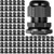 Relaxweex 200 Pcs 1/2" NPT Black Nylon Cable Gland, Waterproof IP68 Adjustable Locknut Cable Diameter Waterproof Connectors Black Cord Grip