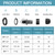 Relaxweex 200 Pcs 1/2" NPT Black Nylon Cable Gland, Waterproof IP68 Adjustable Locknut Cable Diameter Waterproof Connectors Black Cord Grip