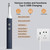 Tooth Polisher,Teeth Polishing Kit for Daily Cleaning,Polishing Then Whitening of Tooth (Professional Toothpaste Include),USB Rechargeable Dental Polisher with LED Light,6 Heads,5 Speed Modes
