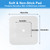 20-Pack Split Drain Adhesive Bandages for PD Catheter & Feeding Tubes, 4x4 Inch Island Dressing Pad Dialysis Accessories with Border to Secure G-Tube, J-Tube & Drainage Sites, Individually Wrapped