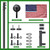 FFILY Heavy Duty Portable RV Ladder Pole Mount Kit
