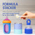 Boon Triful Baby Formula Dispenser On the Go - Insulated Stainless Steel Formula Containers with Stacking Design - Baby Bottle-Feeding Supplies for Travel, Camping, 8 oz, Blue