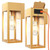 OYKYOHEI Porch Lights with GFCI Outlet, Outdoor Wall Light Fixtures, 2Pack