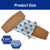 MED PRIDE Fabric Adhesive Bandages,Hypoallergenic,Latex-Free,2x4.5 in,50-Ct
