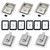 6 Pack Stainless Heavy Duty Flush Mount Handle Latch for Trailer Toolbox