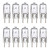 Deezio Xenon G8 35w 120v Bulb 120V T4 Light Bulbs 190Lumen G8 Base 120 Volt JCD Type, Pack of 10