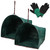 Alvorox Leaf Collector, Reusable Lawn and Garden Bags 2 Pack 72 Gallon Large Yard Dustpan-Type Garden Bag for Collecting Leaves, Collapsible Trash Can, with Gardening Gloves