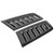 Car Hood Vent, 2Pcs Universal Bonnet Air Vents Engine Intake Louvers Hood Scoop Vent Kit for RS MK2 (Carbon Fiber)