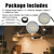 Qiqimingxin 2Pcs ON-E01-32 Range Hood Light Bulbs 12V DC 3W LED Cooker Hood LED Light Replacement for RH-IT RH-BQ RH-SP06 RH-SP08-N RAX2130SQB Warm Yellow 4000K