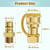 Rushare 1/2 Inch Natural Gas Quick Connect Fitting (2 Pcs)