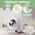 Cat Litter Box Liners For Meowant, 100 Count, 20 x 18 In, White
