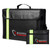 ROLOWAY Large (17 x 12 x 5.8 inches) Fireproof Bag with Reflective Strip, Water Resistant Fireproof Document Bag Safe for Money, Documents and Valuables Storage